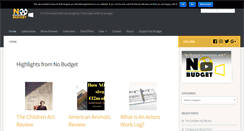 Desktop Screenshot of nobudgetfilmmakers.com